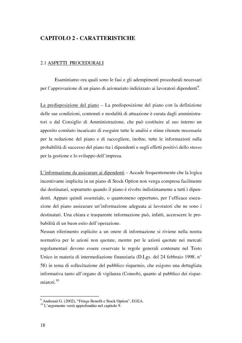 Anteprima della tesi: L'adozione dei piani di ''stock option'' in Italia, Pagina 12