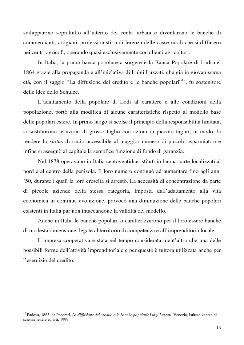 Anteprima della tesi: Problemi e prospettive della disciplina delle banche popolari, Pagina 10