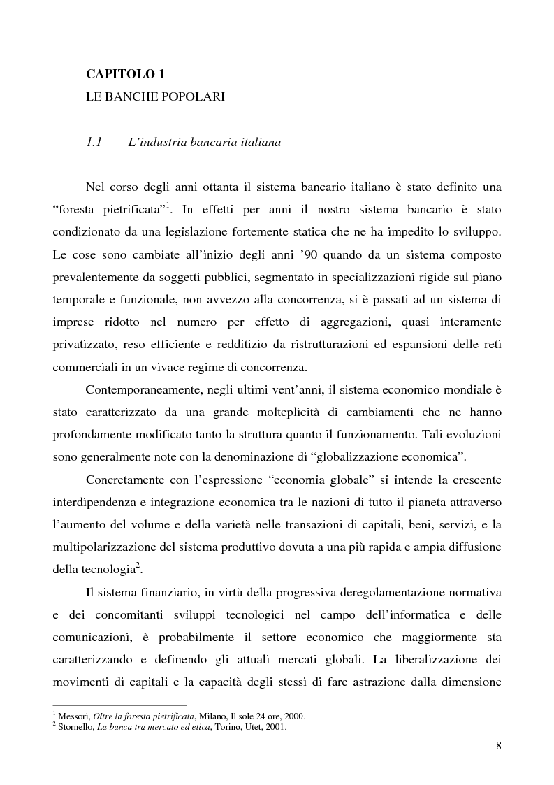 Anteprima della tesi: Problemi e prospettive della disciplina delle banche popolari, Pagina 5