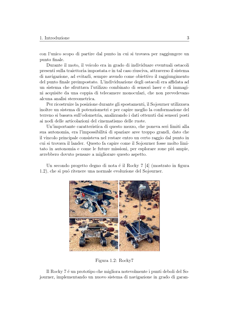 Anteprima della tesi: Visione artificiale stereometrica e navigazione autonoma di un veicolo per l'esplorazione spaziale, Pagina 3