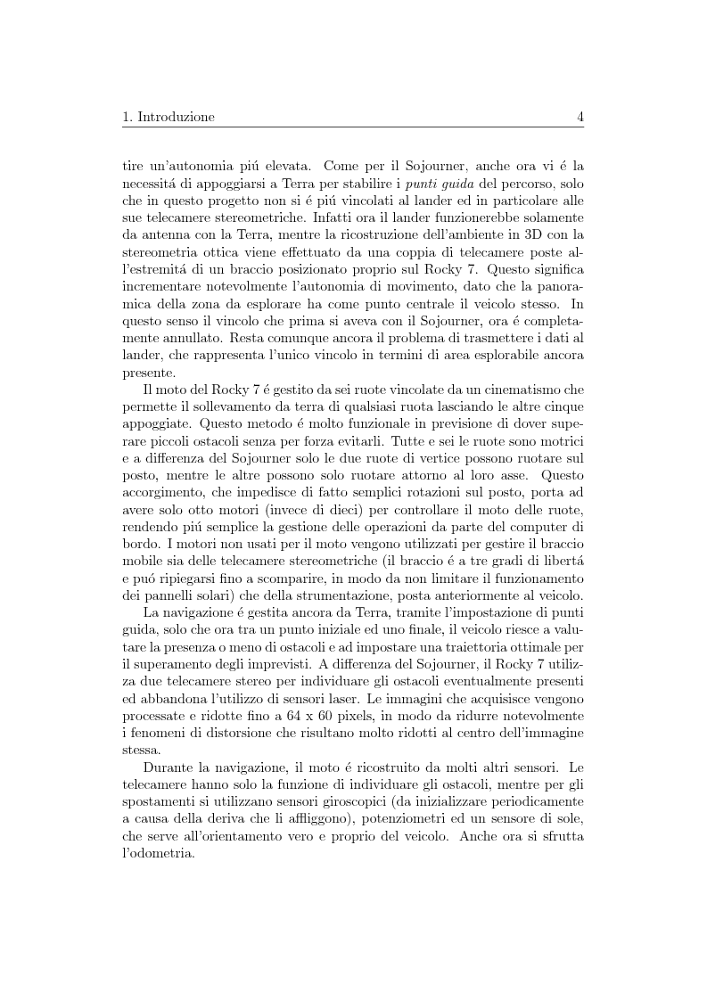 Anteprima della tesi: Visione artificiale stereometrica e navigazione autonoma di un veicolo per l'esplorazione spaziale, Pagina 4