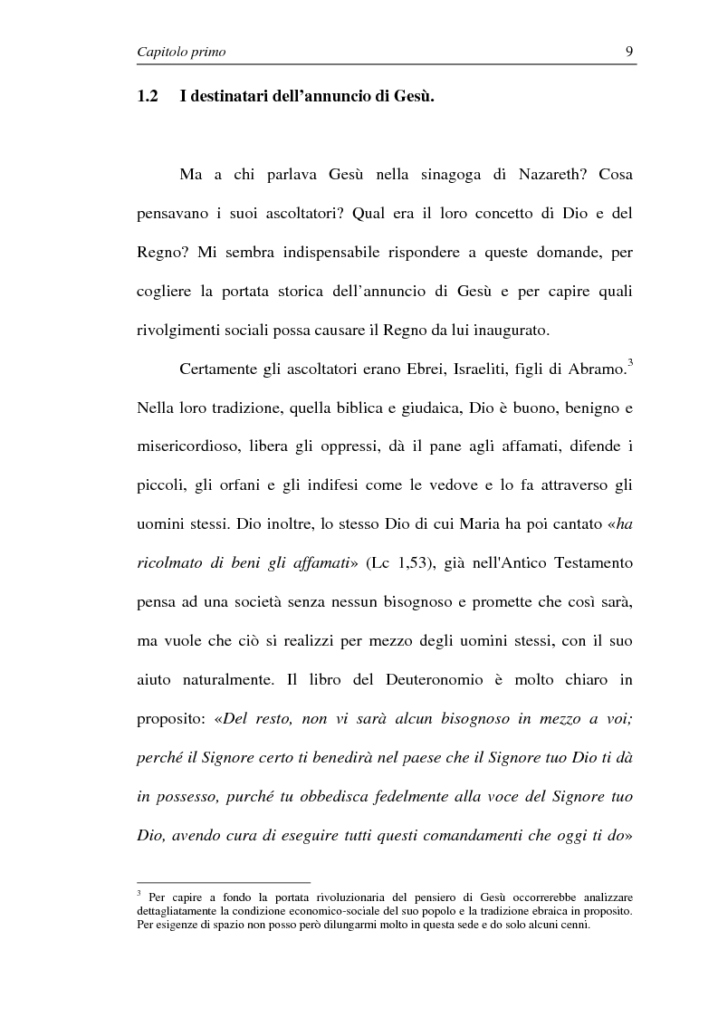 Anteprima della tesi: La comunione dei beni: dalla primitiva comunità cristiana al mercato economico e all'Economia di Comunione, Pagina 8