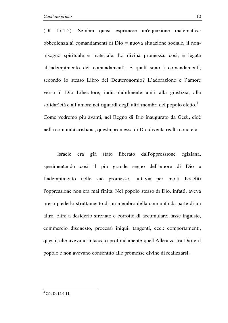 Anteprima della tesi: La comunione dei beni: dalla primitiva comunità cristiana al mercato economico e all'Economia di Comunione, Pagina 9