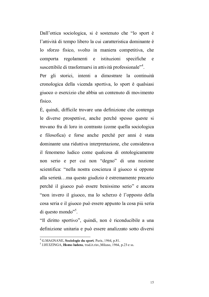 Anteprima della tesi: Per un ritorno a una nuova autonomia dell'ordinamento sportivo, Pagina 12