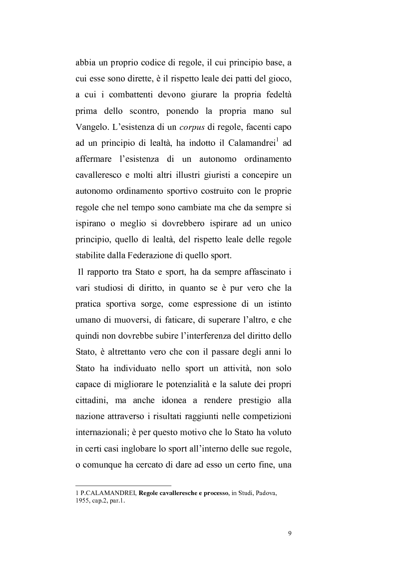 Anteprima della tesi: Per un ritorno a una nuova autonomia dell'ordinamento sportivo, Pagina 6