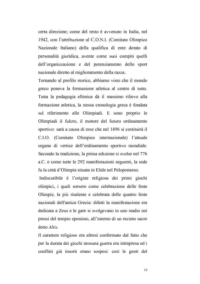 Anteprima della tesi: Per un ritorno a una nuova autonomia dell'ordinamento sportivo, Pagina 7