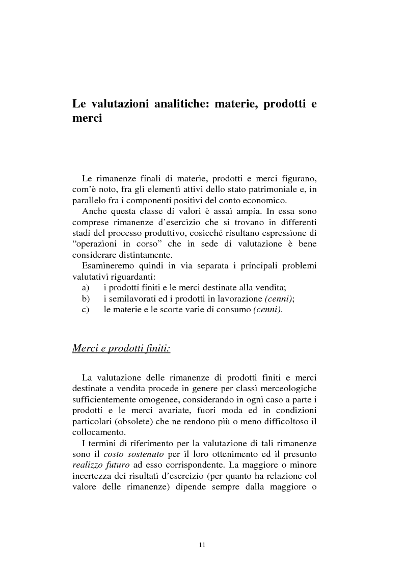 Anteprima della tesi: Valutazione delle rimanenze e delle merci: aspetti aziendali e di diritto positivo, Pagina 6