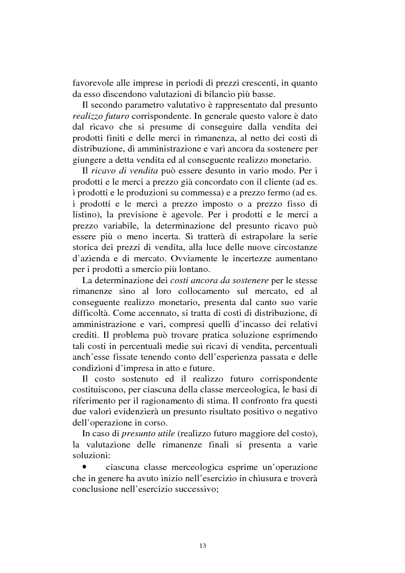 Anteprima della tesi: Valutazione delle rimanenze e delle merci: aspetti aziendali e di diritto positivo, Pagina 8