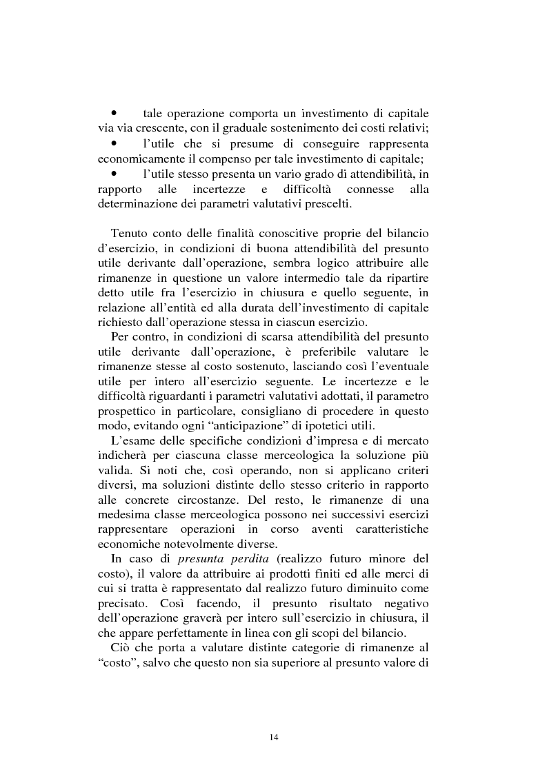 Anteprima della tesi: Valutazione delle rimanenze e delle merci: aspetti aziendali e di diritto positivo, Pagina 9