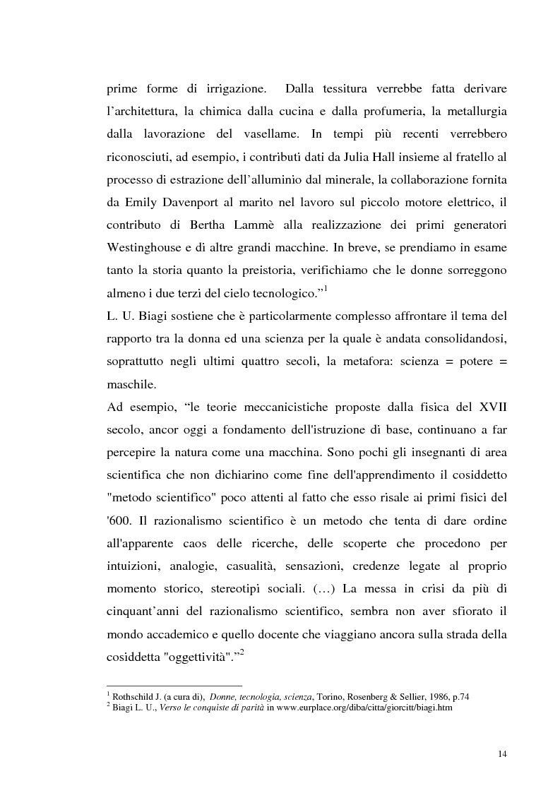 Anteprima della tesi: La tecnologia al femminile. Uno sguardo antropologico sui nuovi scenari tecnologici, Pagina 11