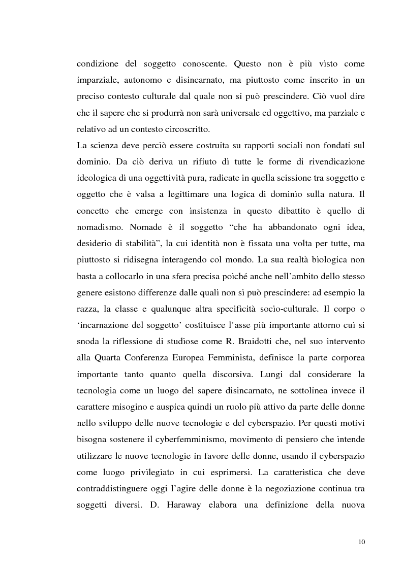 Anteprima della tesi: La tecnologia al femminile. Uno sguardo antropologico sui nuovi scenari tecnologici, Pagina 7