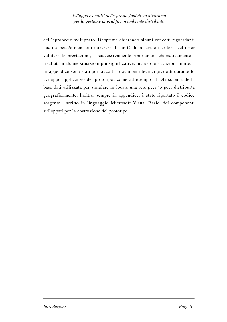 Anteprima della tesi: Sviluppo e analisi delle prestazioni di un algoritmo per la gestione di grid file distribuiti, Pagina 6