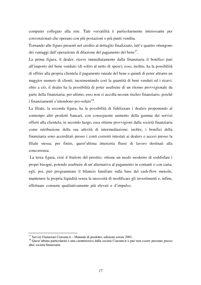 Anteprima della tesi: Il settore del credito al consumo: l'esperienza del Gruppo MPS, Pagina 15
