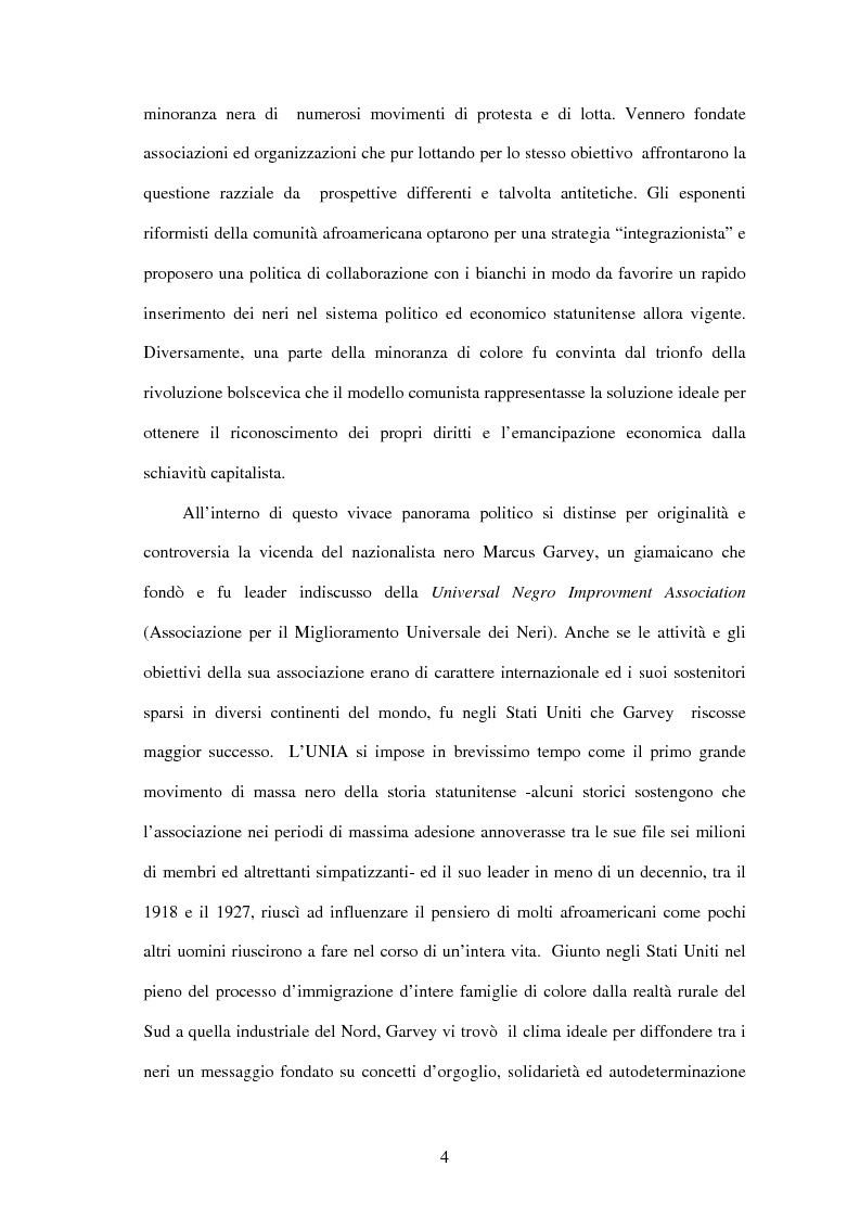 Anteprima della tesi: Marcus Garvey e l'Universal Negro Improvement Association nel periodo statunitense (1919-1927), Pagina 3