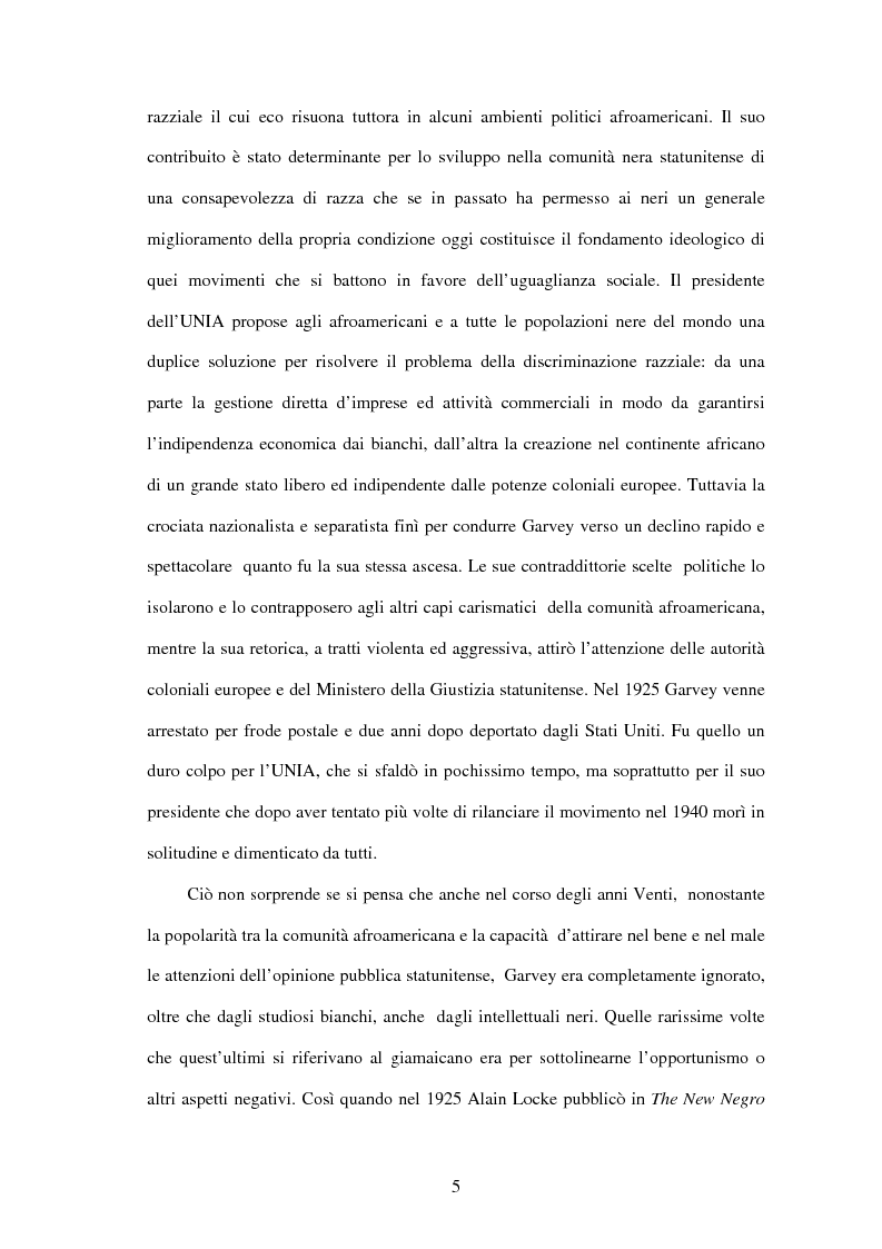 Anteprima della tesi: Marcus Garvey e l'Universal Negro Improvement Association nel periodo statunitense (1919-1927), Pagina 4
