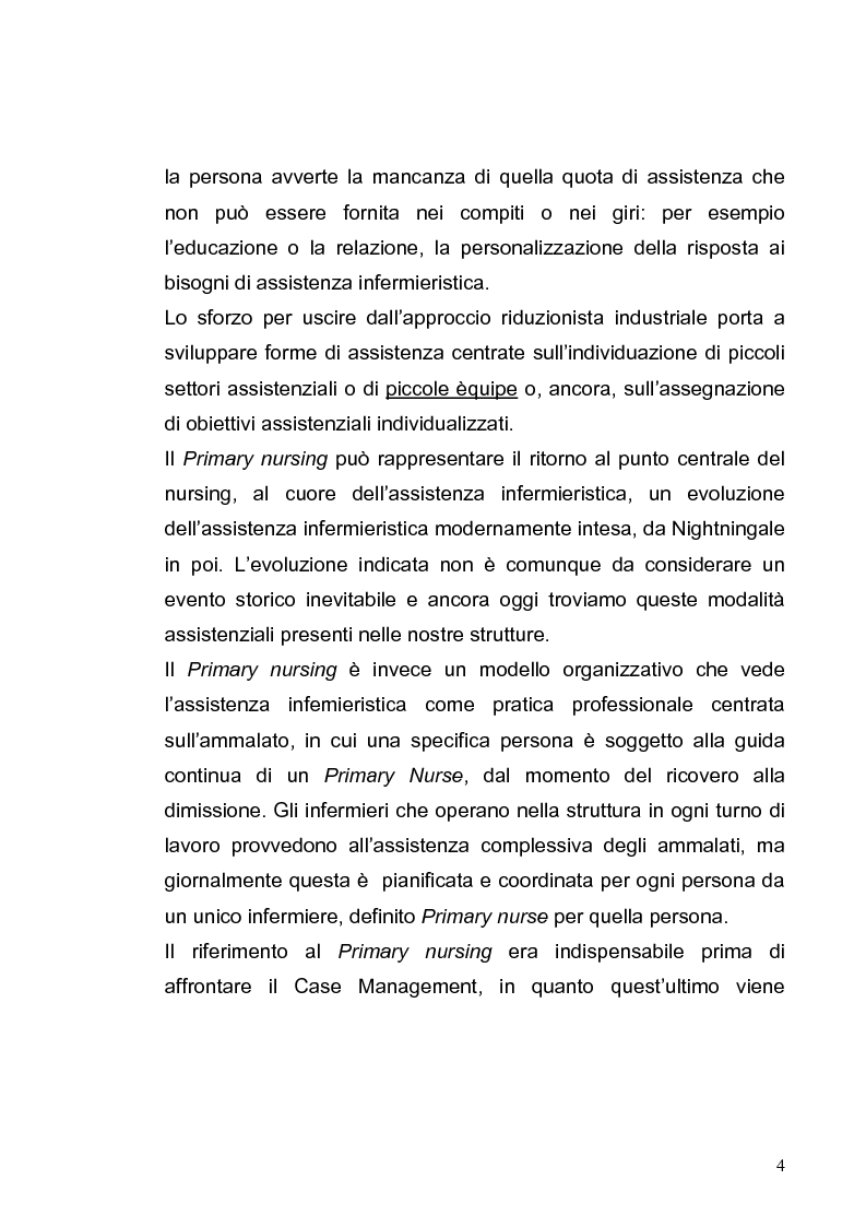 Anteprima della tesi: L'evoluzione dei modelli organizzativi per l'assistenza infermieristica, Pagina 4
