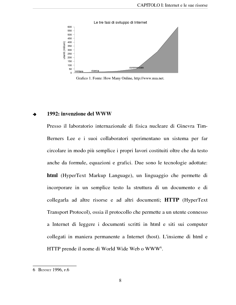 Anteprima della tesi: Le risorse di Internet al servizio delle imprese, Pagina 5