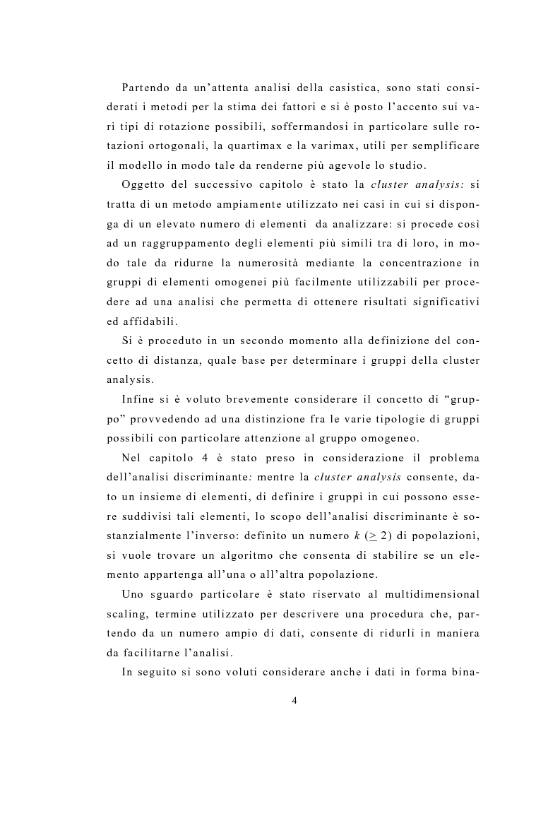 Anteprima della tesi: Definizione e stima del potenziale territoriale del mercato bancario, Pagina 2