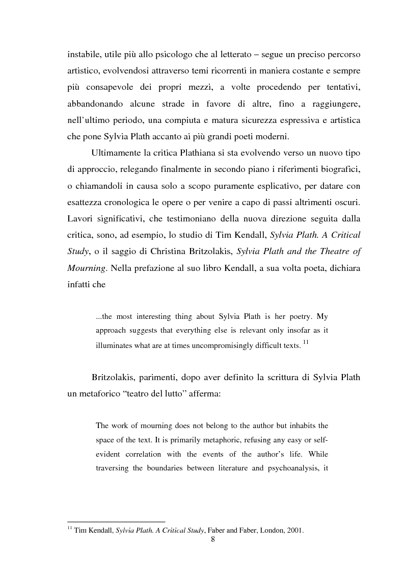 Anteprima della tesi: Sylvia Plath - Il mestiere di poetessa. Viaggio nel regno della poesia, Pagina 5