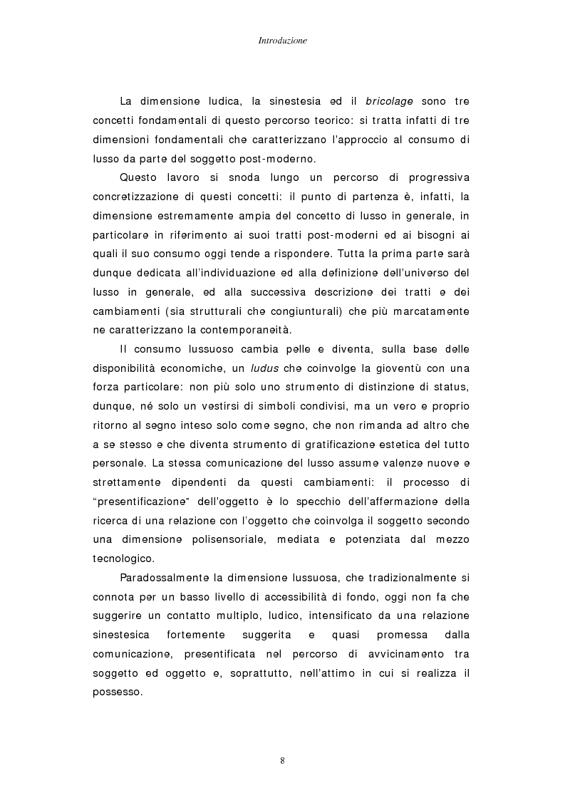 Anteprima della tesi: Gestire la sfida del lusso: il caso Chimento, Pagina 2