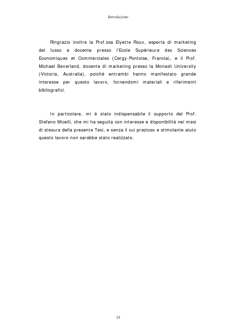 Anteprima della tesi: Gestire la sfida del lusso: il caso Chimento, Pagina 9