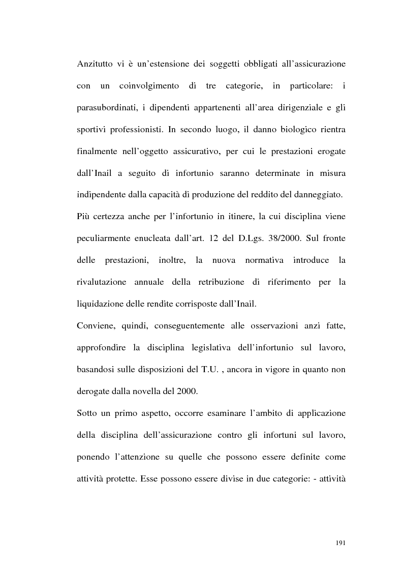 Anteprima della tesi: La tutela contro gli infortuni sul lavoro e le malattie professionali, Pagina 4