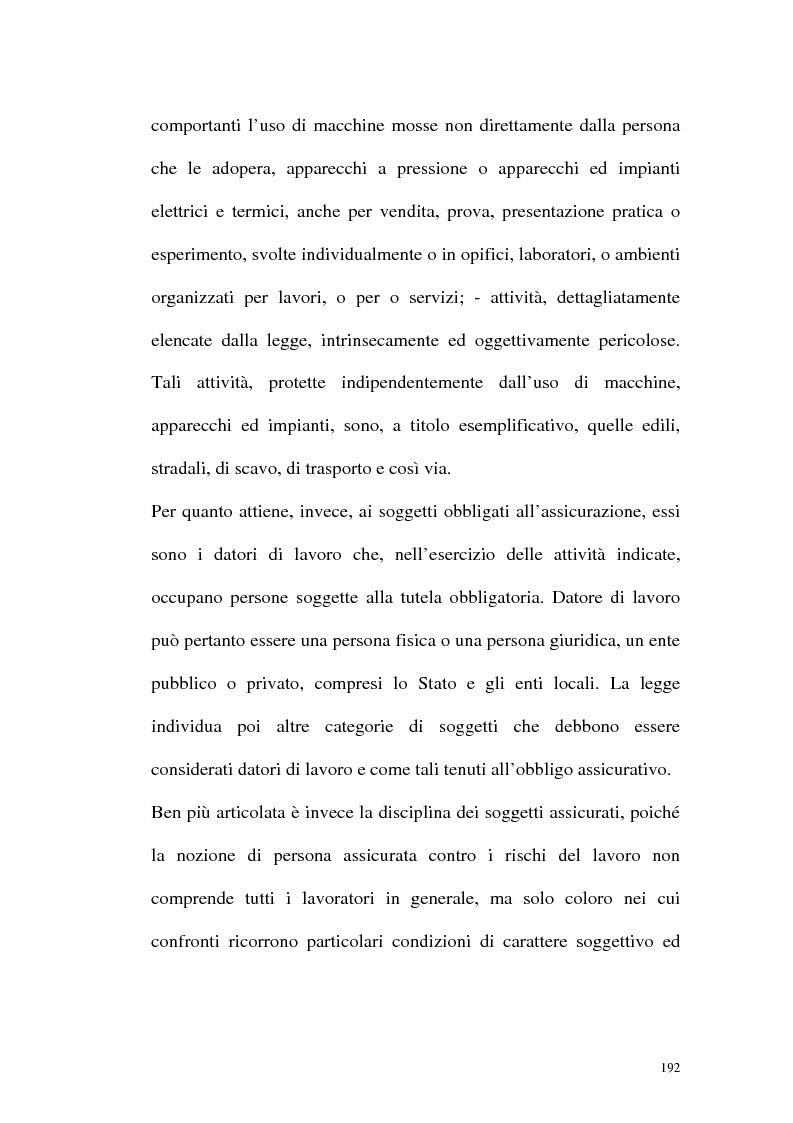 Anteprima della tesi: La tutela contro gli infortuni sul lavoro e le malattie professionali, Pagina 5