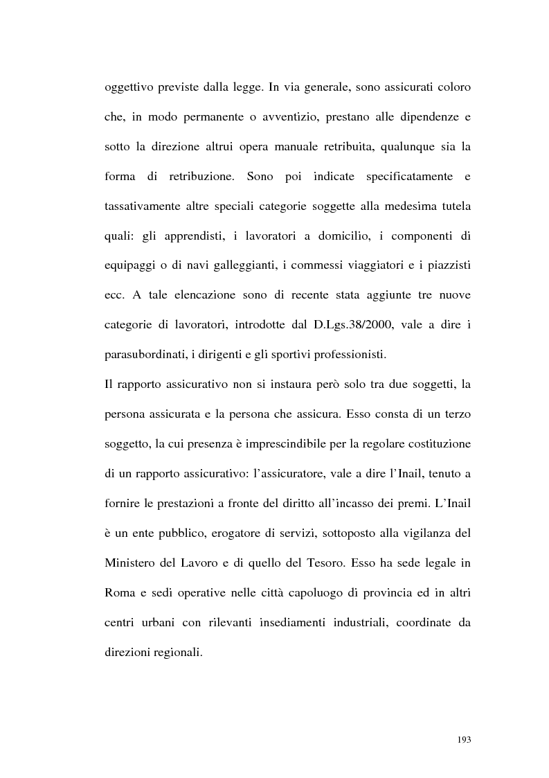 Anteprima della tesi: La tutela contro gli infortuni sul lavoro e le malattie professionali, Pagina 6