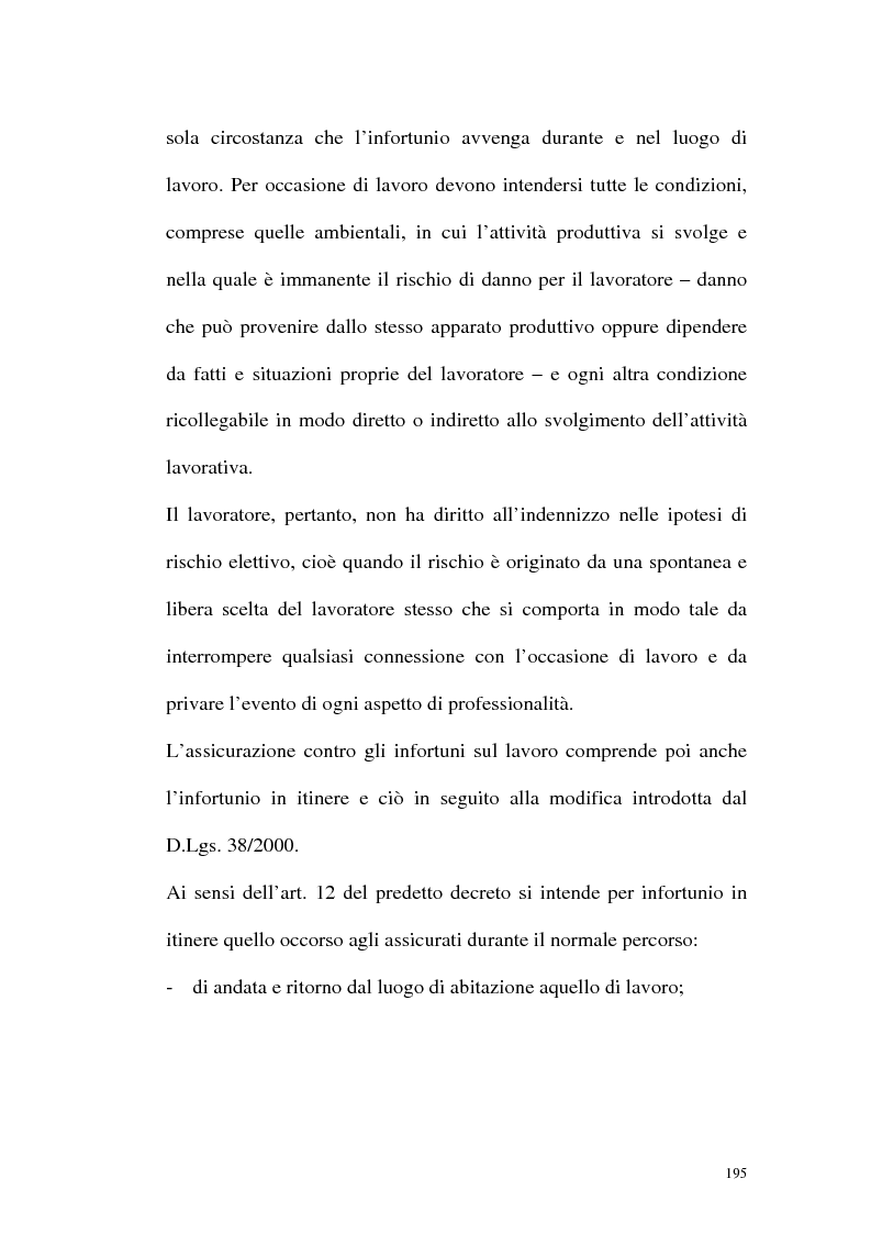Anteprima della tesi: La tutela contro gli infortuni sul lavoro e le malattie professionali, Pagina 8