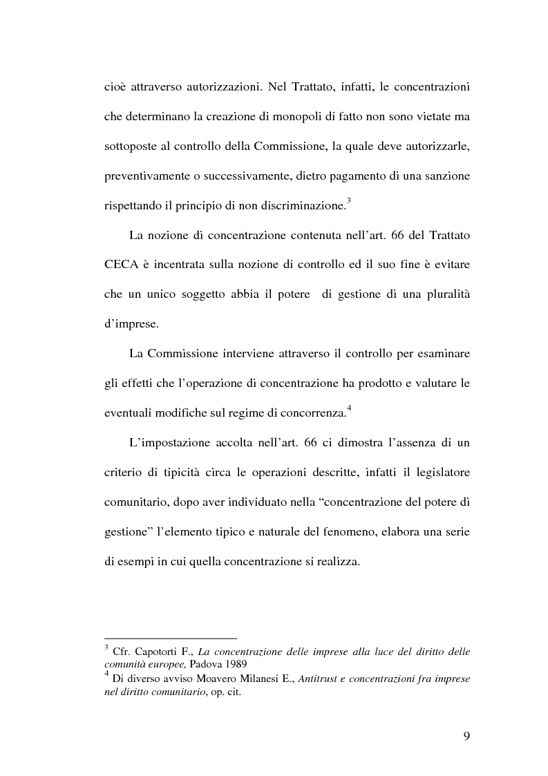 Anteprima della tesi: Controllo e concentrazioni, Pagina 15