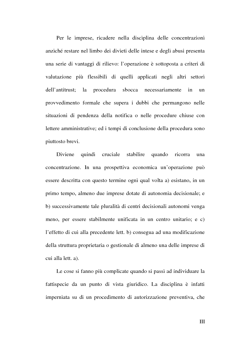 Anteprima della tesi: Controllo e concentrazioni, Pagina 3