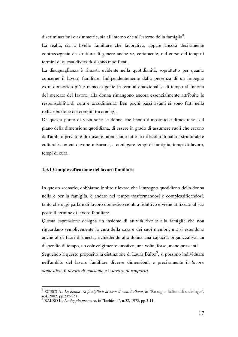 Anteprima della tesi: Donne extracomunitarie nel settore dell'assistenza domiciliare. Un progetto pilota per il loro inserimento socio-lavorativo, Pagina 13
