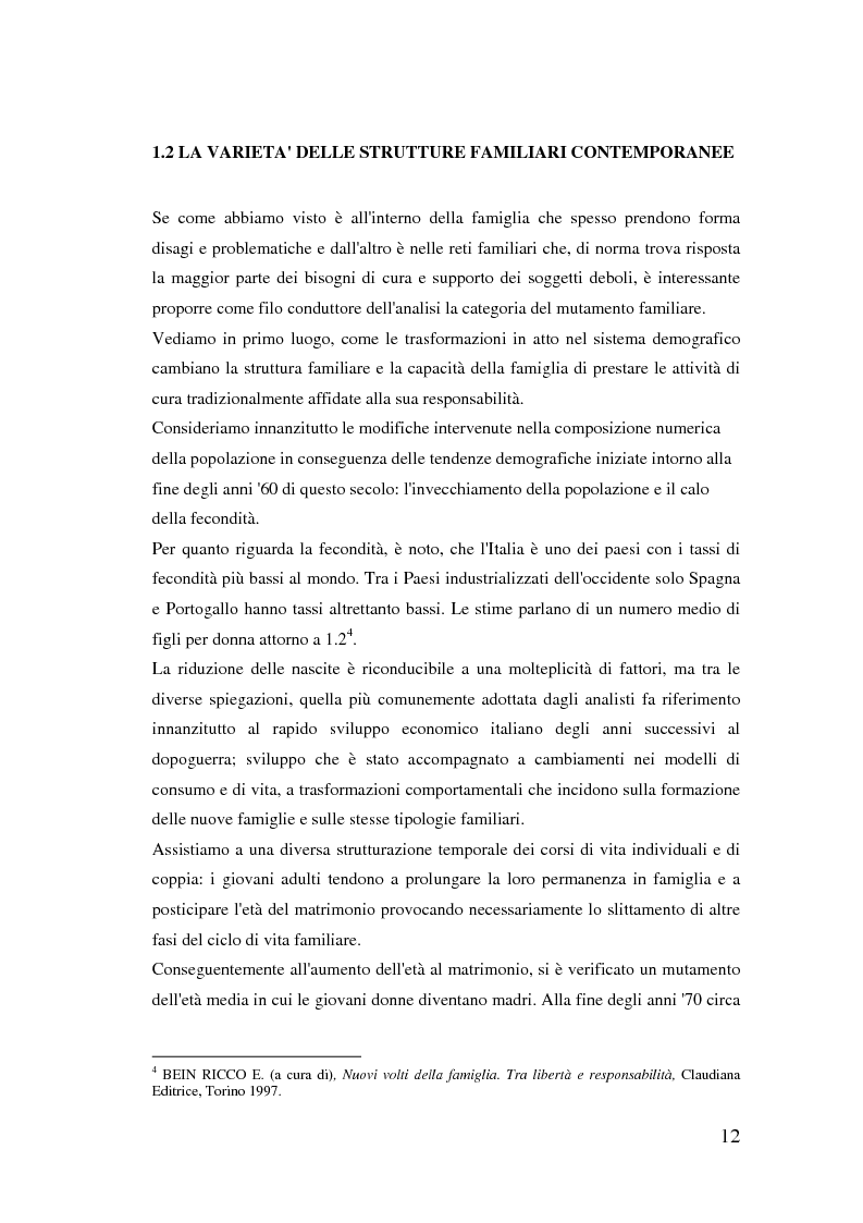 Anteprima della tesi: Donne extracomunitarie nel settore dell'assistenza domiciliare. Un progetto pilota per il loro inserimento socio-lavorativo, Pagina 8