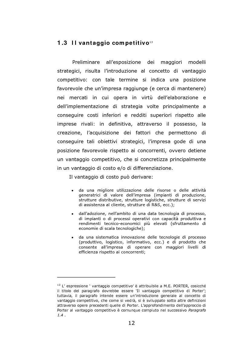 Anteprima della tesi: Il franchising come strategia di crescita esterna volta al mantenimento e allo sviluppo di vantaggi competitivi durevoli. Un caso concreto, Pagina 15