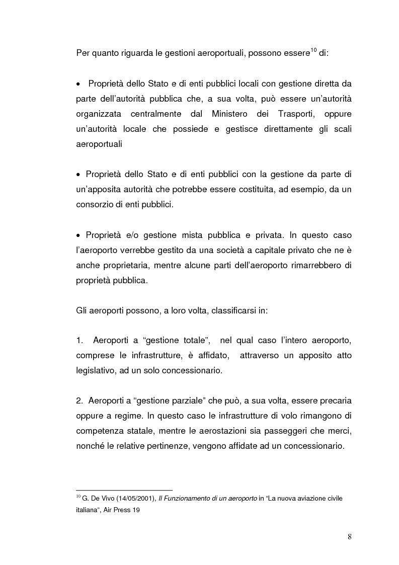 Anteprima della tesi: Strategie concorrenziali nell'handling aeroportuale: il caso Alitalia Airport, Pagina 12