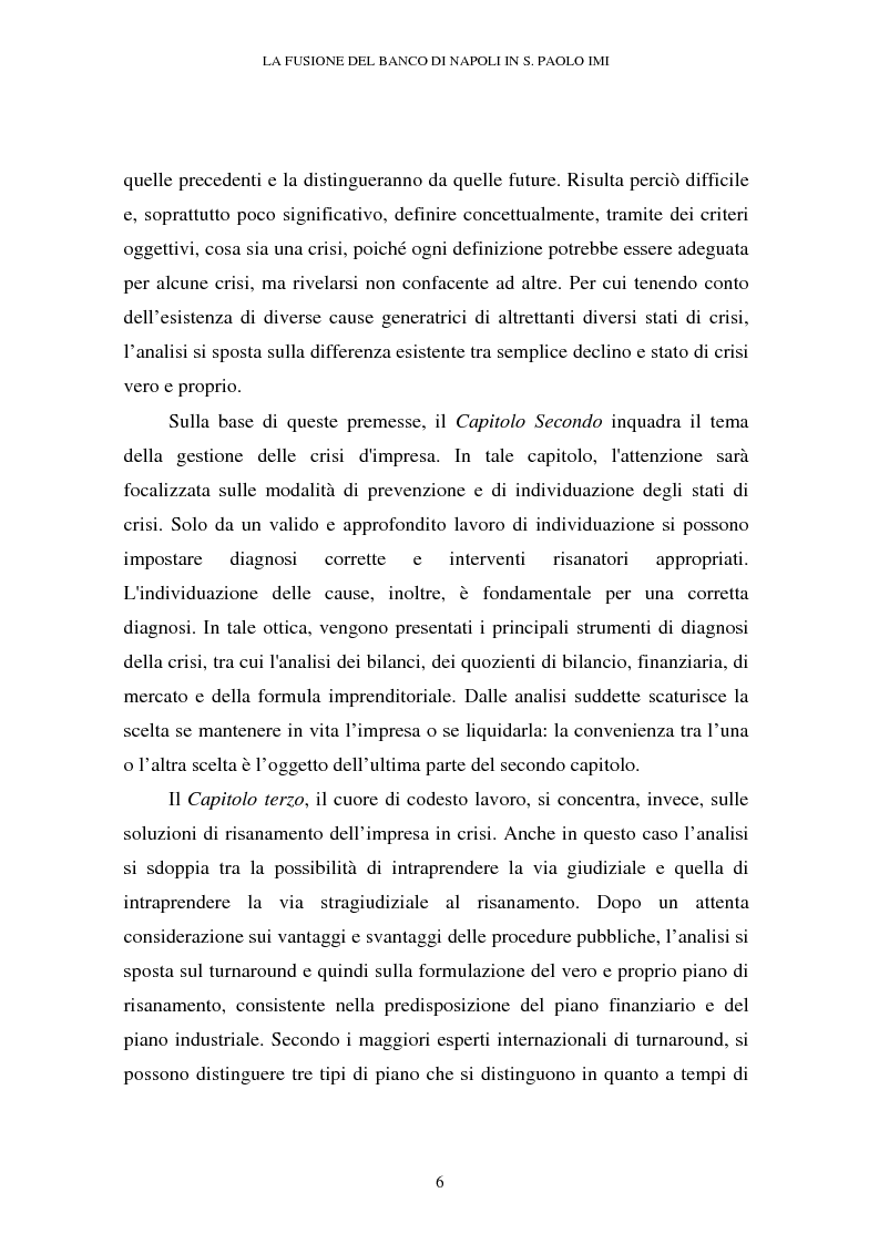 Anteprima della tesi: Le crisi d'impresa e le problematiche di risanamento. Il tormentato processo di ristrutturazione del Banco di Napoli, Pagina 2