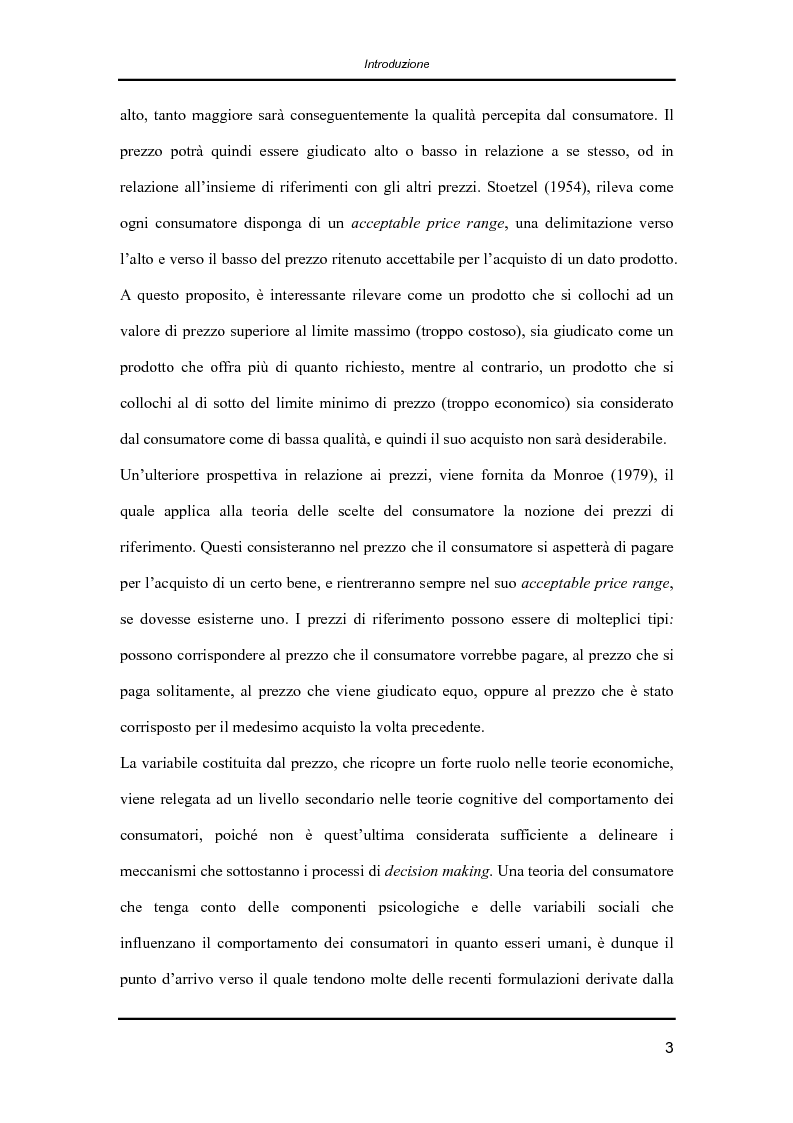 Anteprima della tesi: Il comportamento dei consumatori: la teoria economica e l’influenza dei fattori psicologici e sociali nelle dinamiche di formazione delle preferenze e nei processi decisionali, Pagina 3