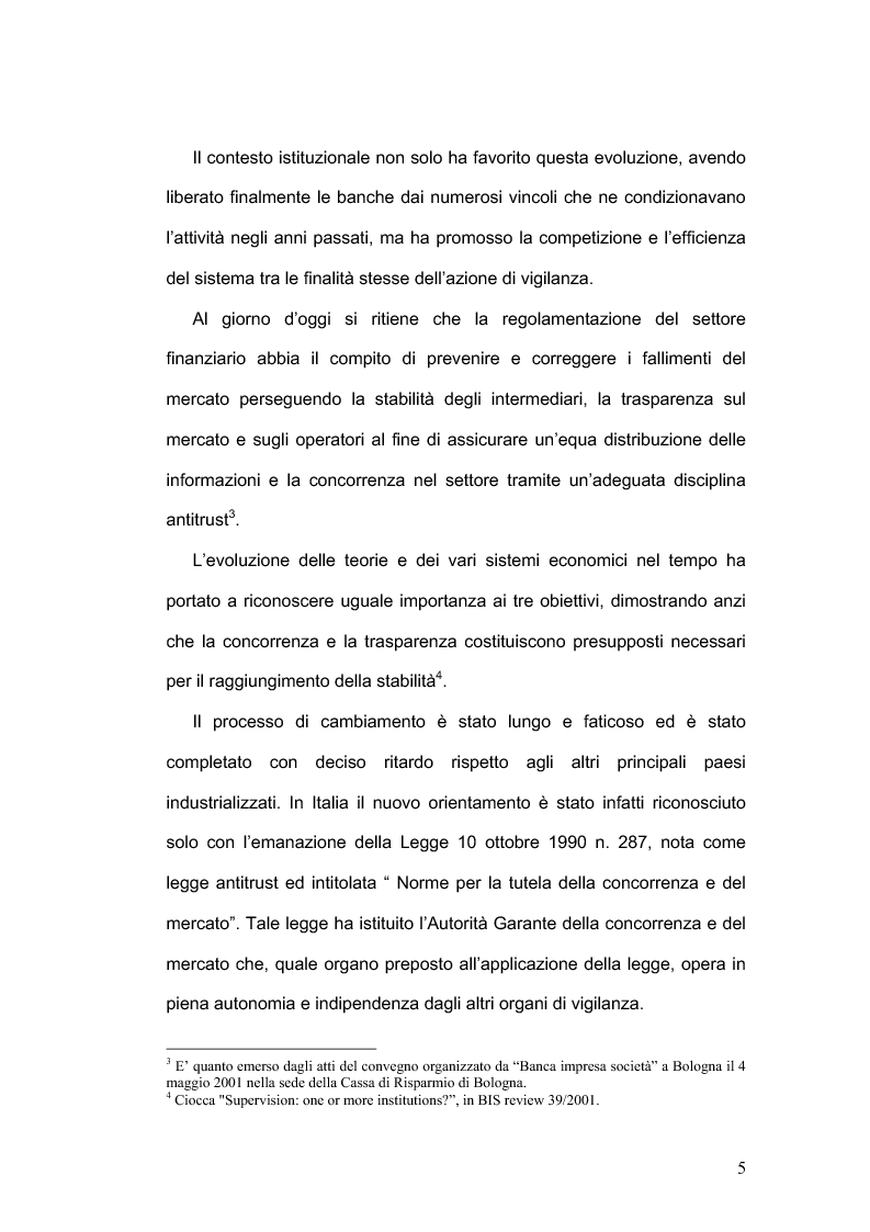 Anteprima della tesi: La concorrenza nel settore bancario, Pagina 2