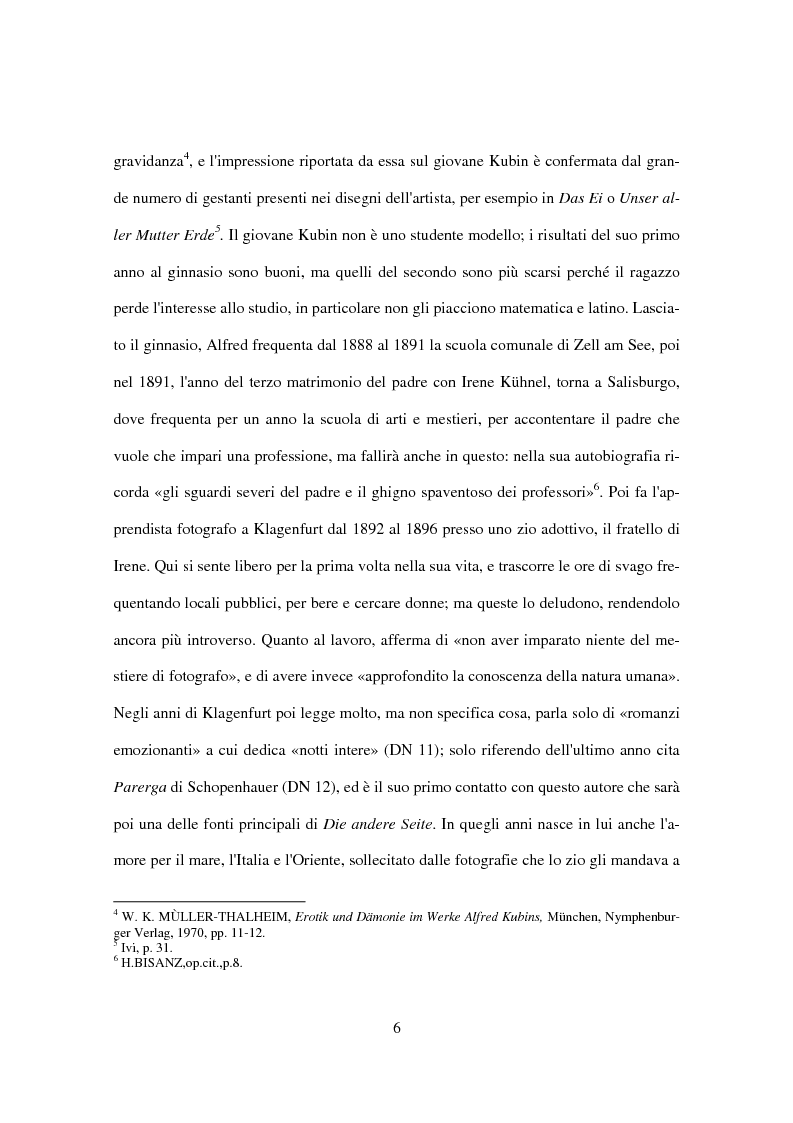 Anteprima della tesi: Utopia e distopia in ''Die andere Seite'' di Alfred Kubin, Pagina 4