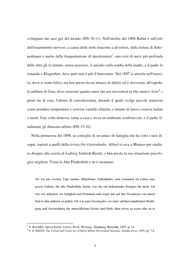 Anteprima della tesi: Utopia e distopia in ''Die andere Seite'' di Alfred Kubin, Pagina 5