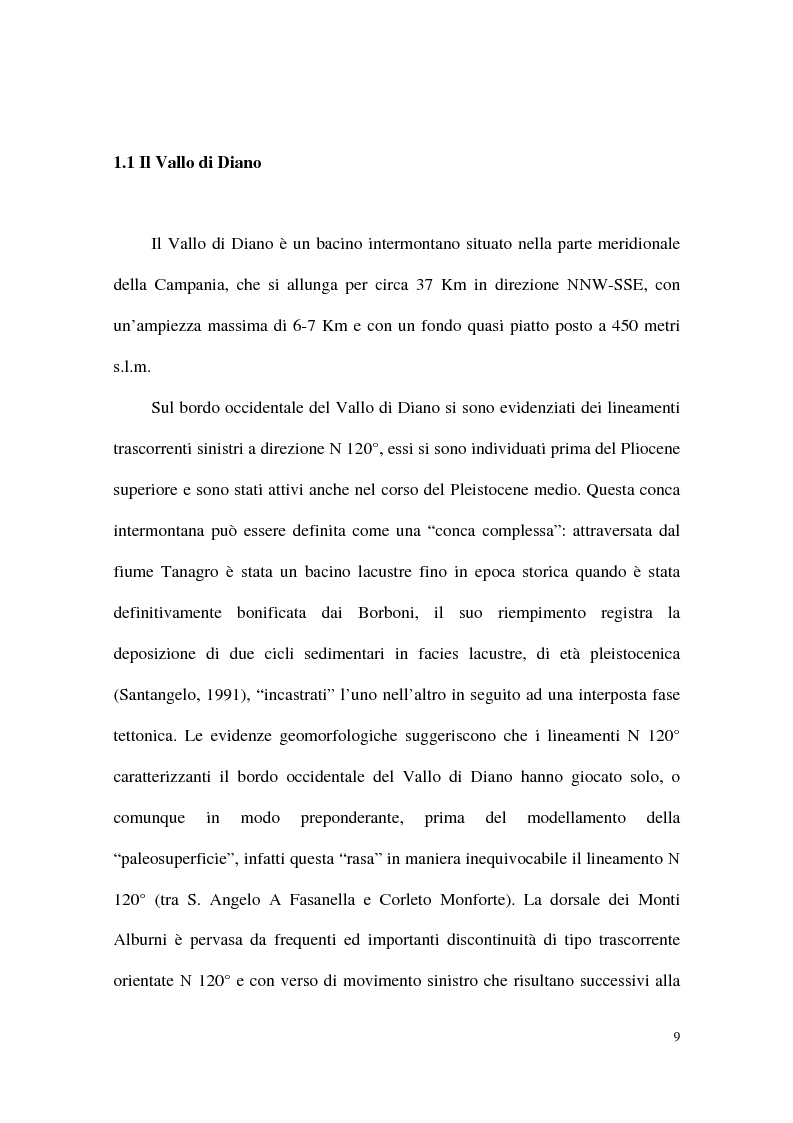 Anteprima della tesi: Analisi e sviluppo del carsismo degli Alburni. Studio geomorfologico. Carta geomorfologica., Pagina 6