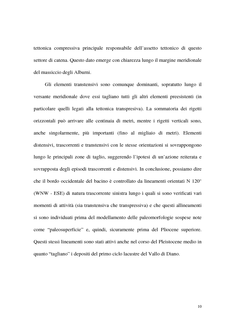Anteprima della tesi: Analisi e sviluppo del carsismo degli Alburni. Studio geomorfologico. Carta geomorfologica., Pagina 7
