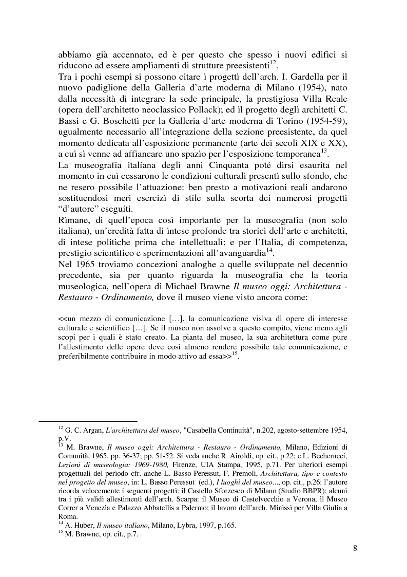 Anteprima della tesi: La Fondazione Sandretto Re Rebaudengo per l'arte: un esempio di museo d'arte contemporanea in Italia, Pagina 8