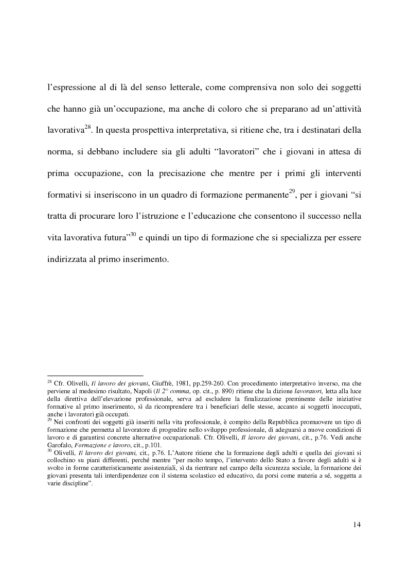 Anteprima della tesi: Formazione e contratto di lavoro, Pagina 10