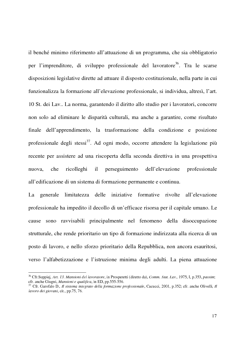 Anteprima della tesi: Formazione e contratto di lavoro, Pagina 13