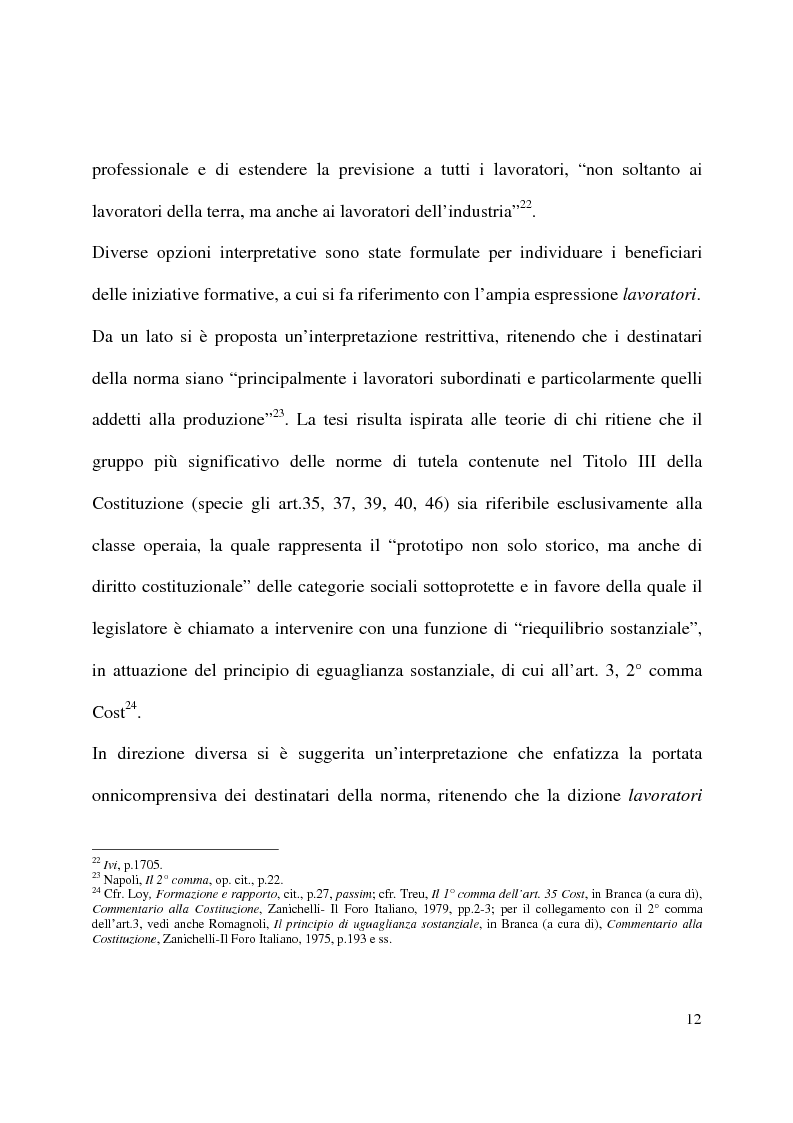 Anteprima della tesi: Formazione e contratto di lavoro, Pagina 8