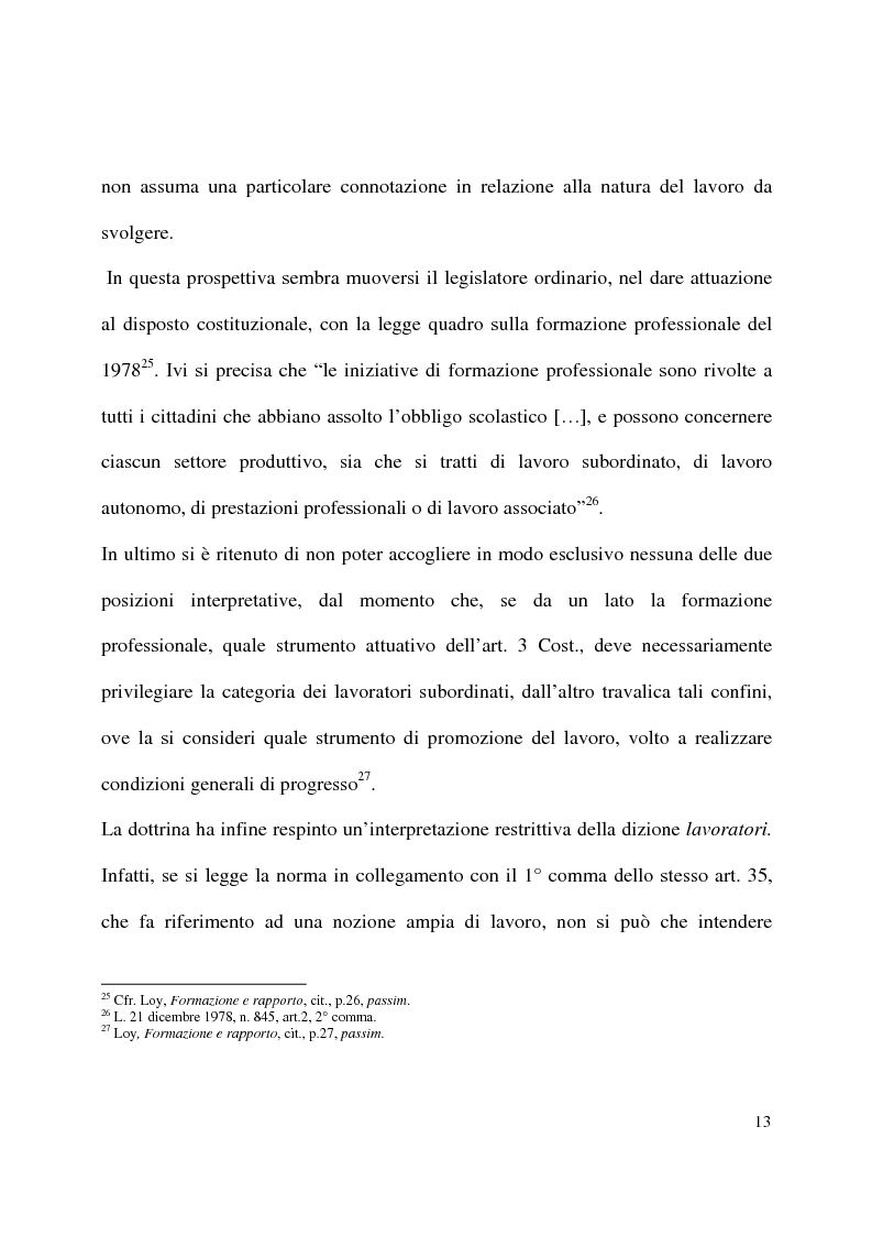 Anteprima della tesi: Formazione e contratto di lavoro, Pagina 9