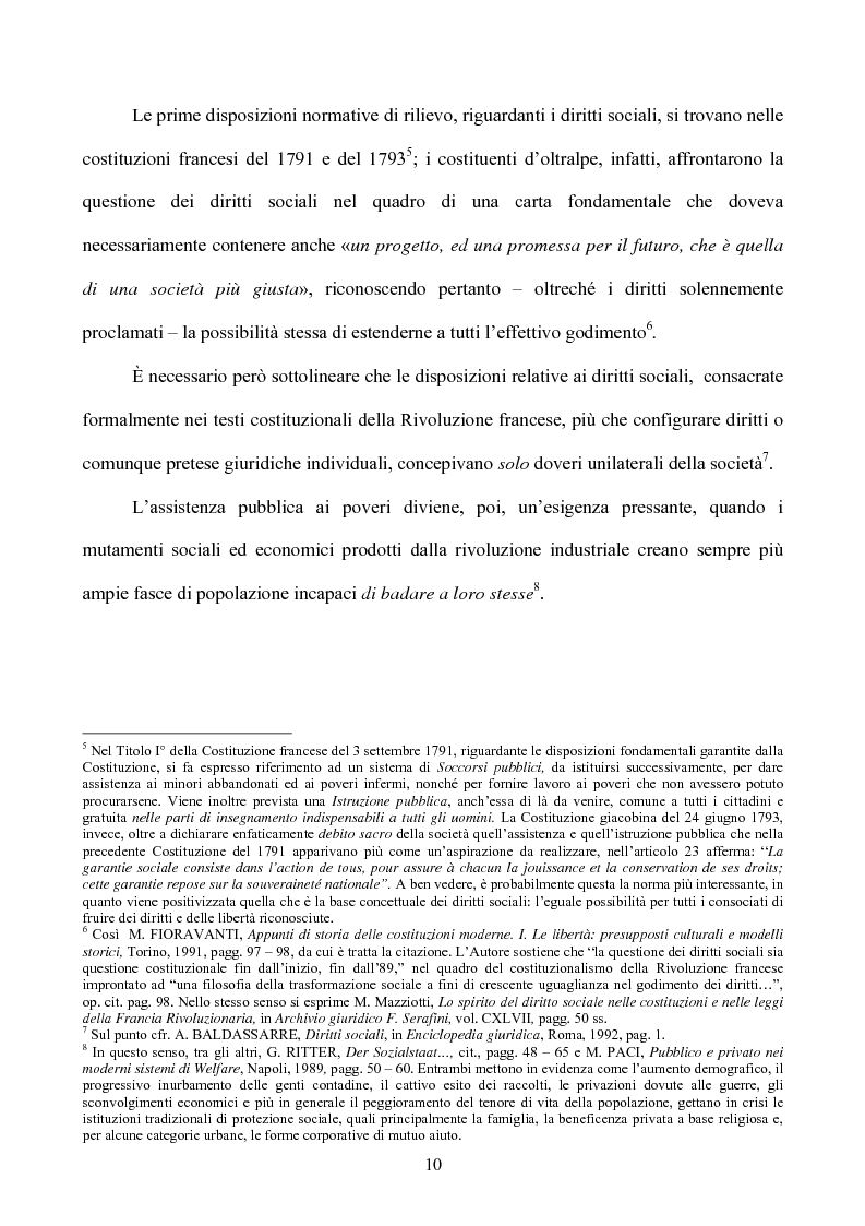 Anteprima della tesi: I diritti sociali nel settore sanitario, Pagina 6