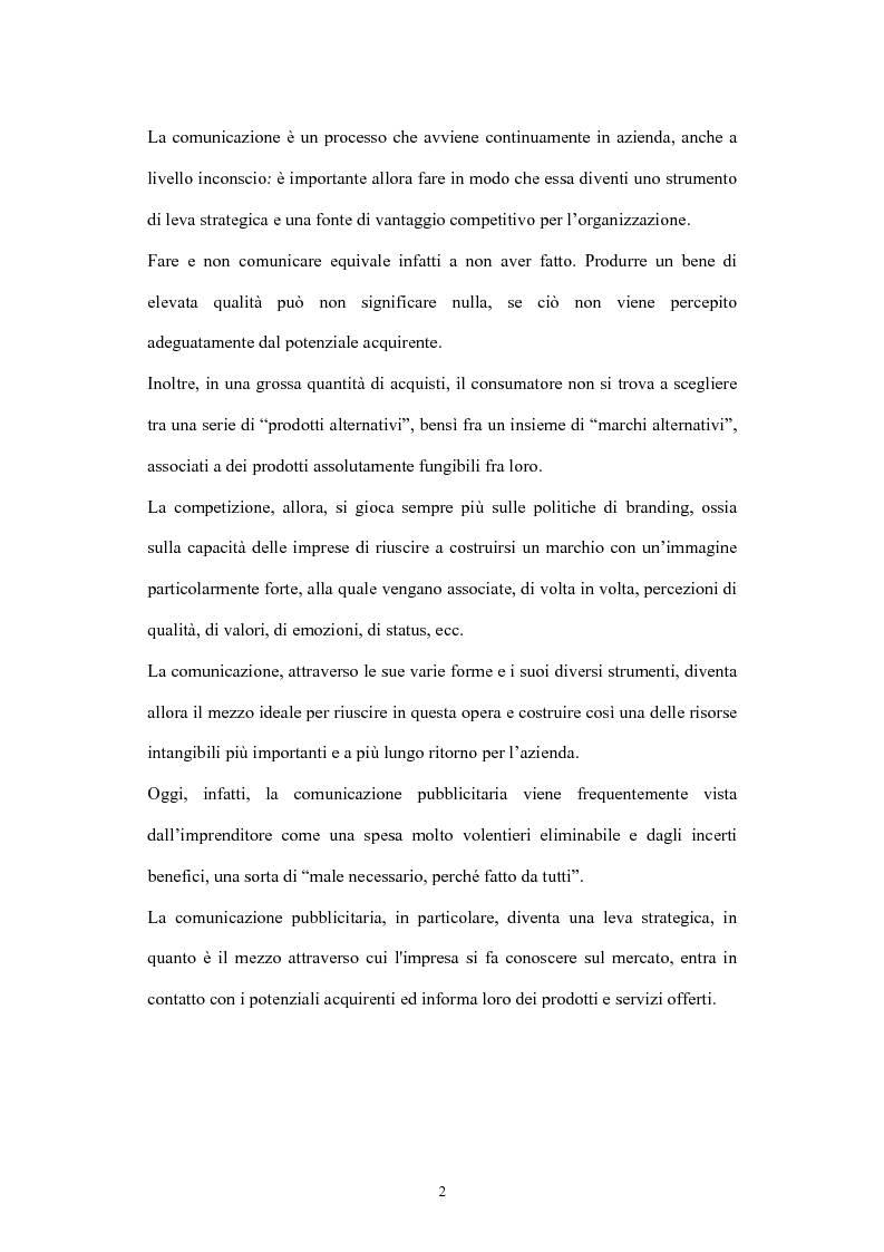 Anteprima della tesi: La comunicazione di marketing, Pagina 2