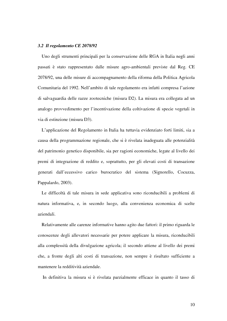 Anteprima della tesi: Aspetti economici della tutela delle razze zootecniche ragusane a rischio di estinzione, Pagina 10